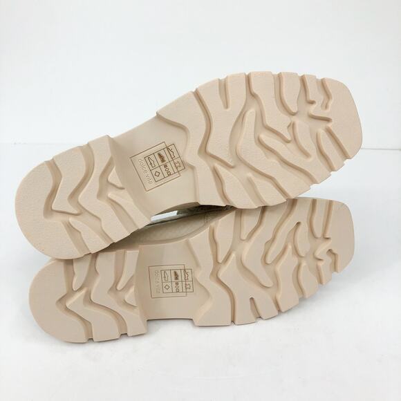 Dolce Vita Womens Elias Loafer 6.5 White Ivory Embossed Leather Lug Sole NWOB - Picture 10 of 11